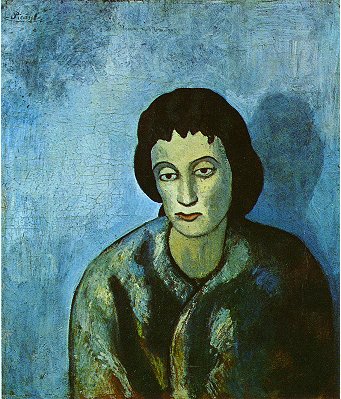Picasso The woman with the edge 1902